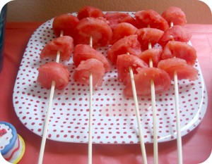 watermelon kabobs