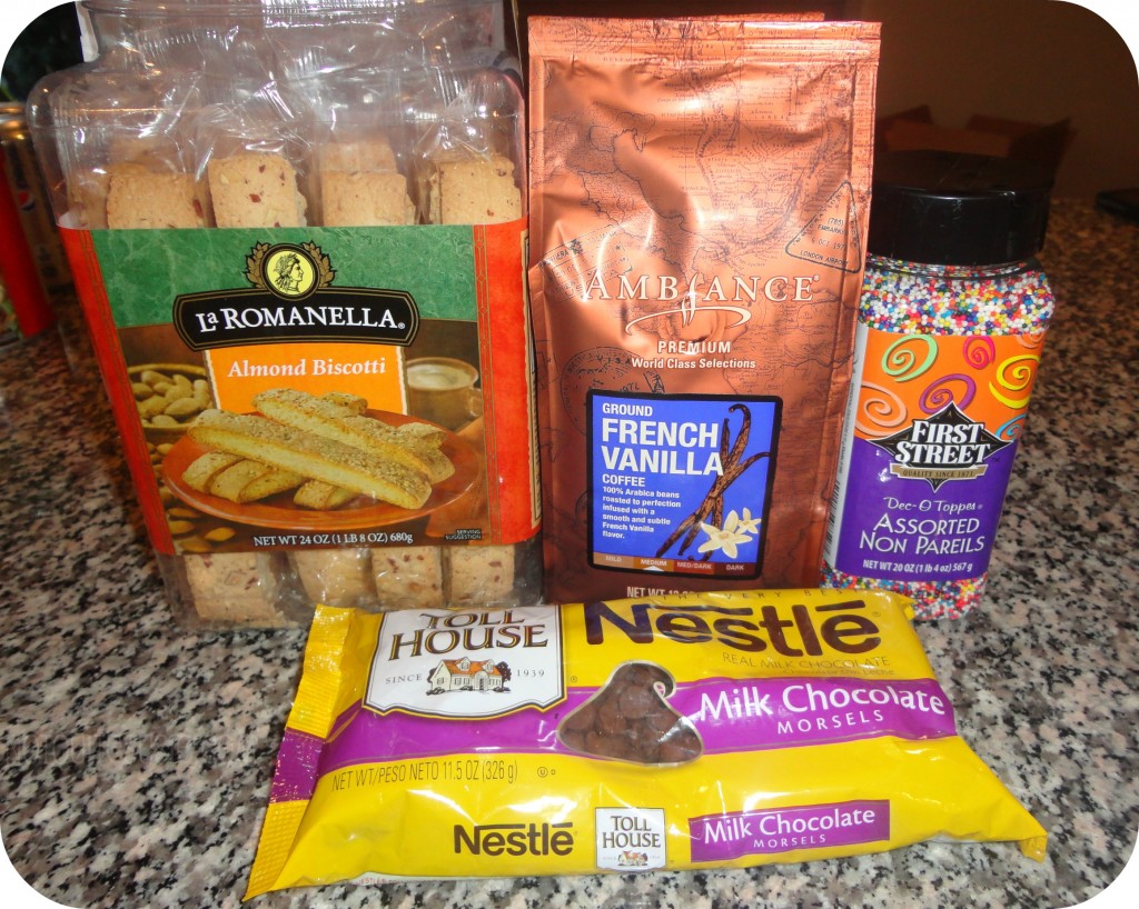 Chocolate Dipped Biscotti with Sprinkles ingredients Chocolate Dipped Biscotti with Sprinkles ingredients