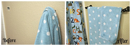 Towel Bar Before and After Towel Bar Before and After