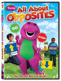 barney all about opposites dvd cover