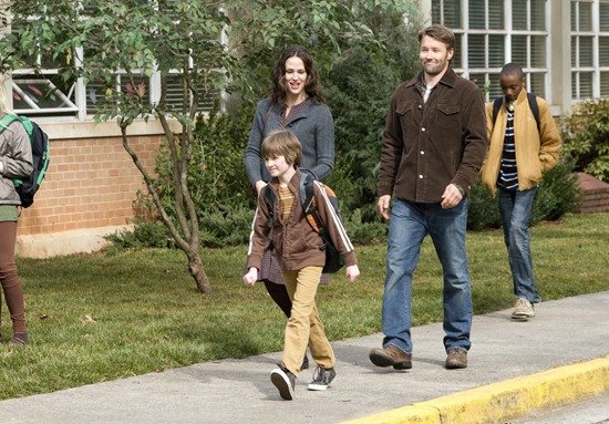 "THE ODD LIFE OF TIMOTHY GREEN" - Photo ID, left to right:  Jennifer Garner, Cameron "CJ" Adams, Joel Edgerton..Ph: Phil Bray...©Disney Enterprises, Inc. All Rights Reserved.