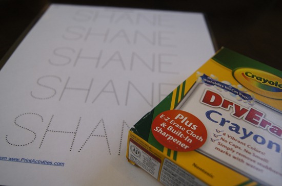 dry erase crayons