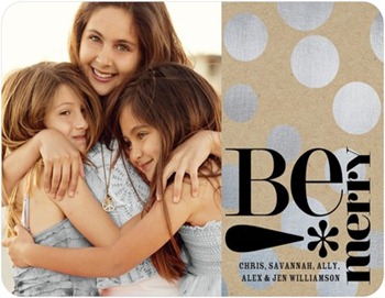 be shiny holiday card