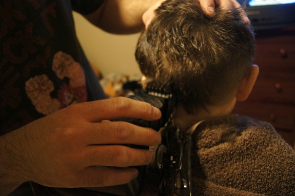 Toddler haircut
