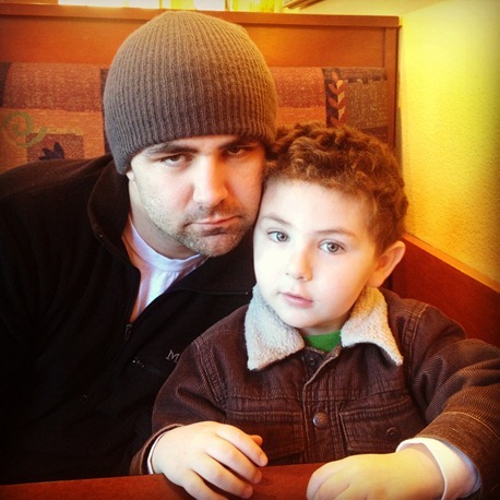 dad and son