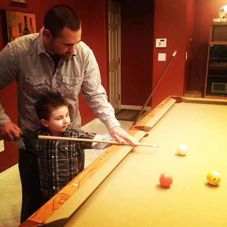new years eve playing pool