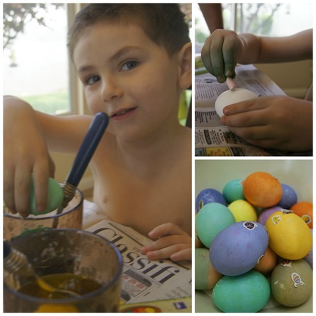 Dyeing Easter Eggs Dyeing Easter Eggs