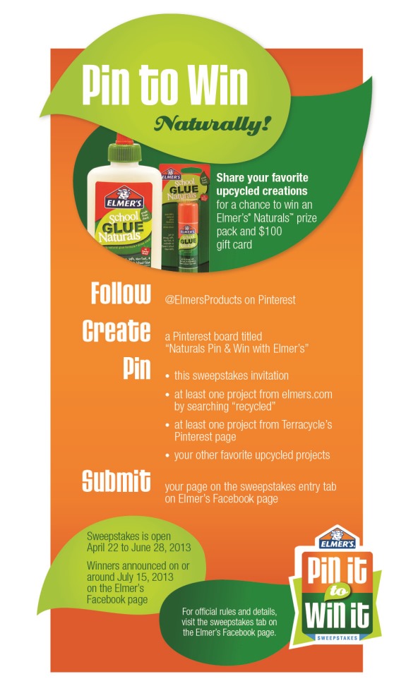 Elmer's Pin it to Win it contest Elmer's Pin it to Win it contest