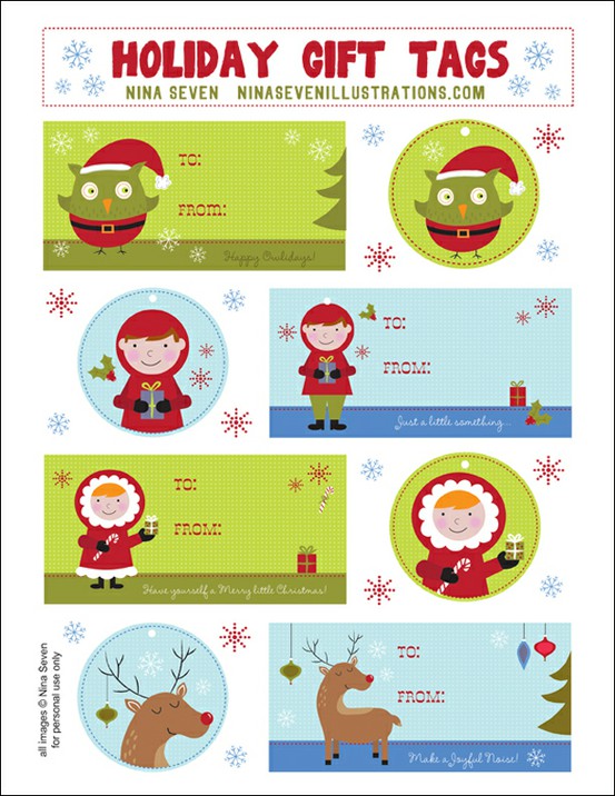 Free Printable Holiday Gift Tag Roundup! - {Not Quite} Susie Homemaker
