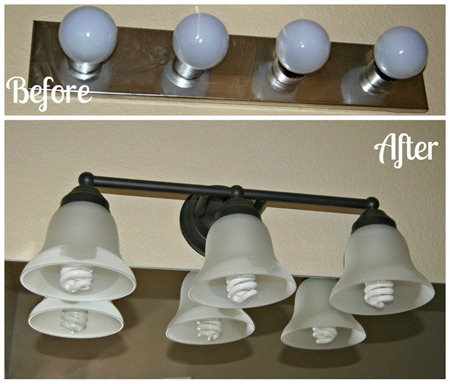 Lighting Before and After