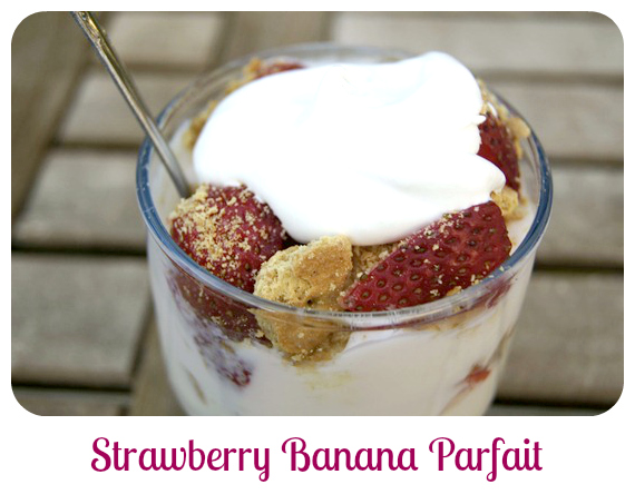 strawberry banana Cool-Whip-Parfait