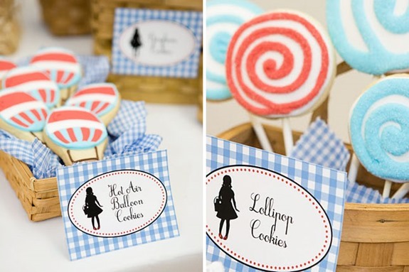 Hot Air Balloon Cookies and Lollipop Cookies- Ultimate Oz Party