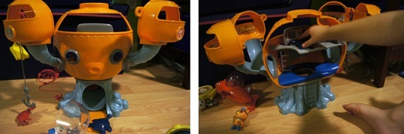 Octonauts Octo-Pod Playset Front and Back