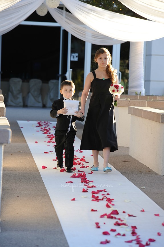 Ring bearer and junior bridesmaid