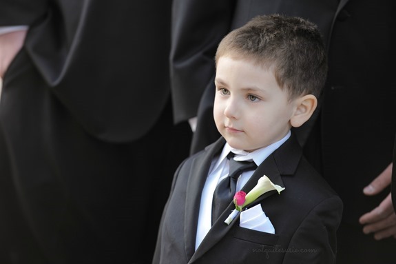 Son at wedding