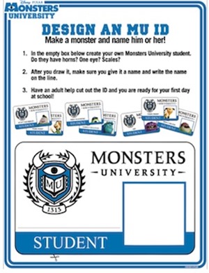 Design a Monsters University ID