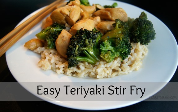 Easy Teriyaki Stir Fry by @NotQuiteSusie