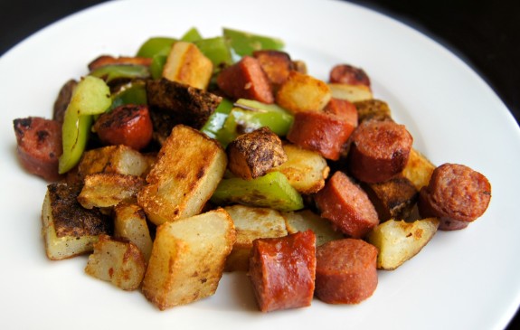 Potatoes, Peppers & Hot Dogs