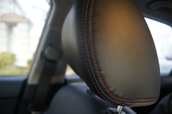 Kia Forte leather with red seams
