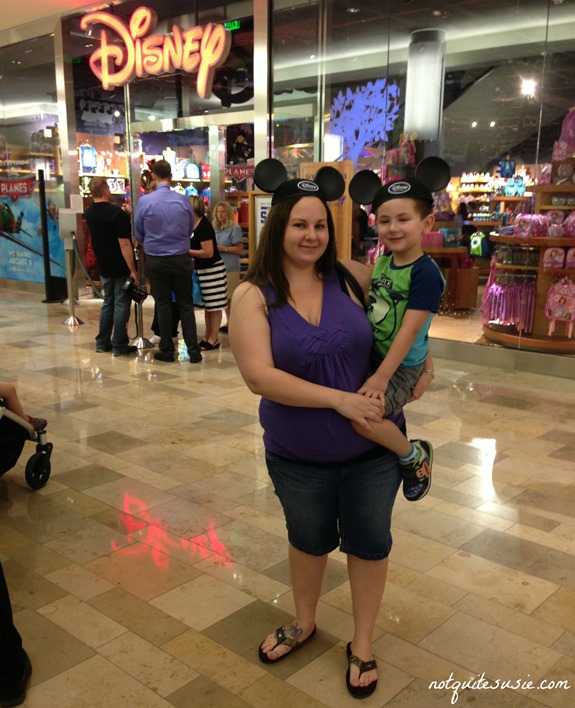 Shane and I at the Disney Store