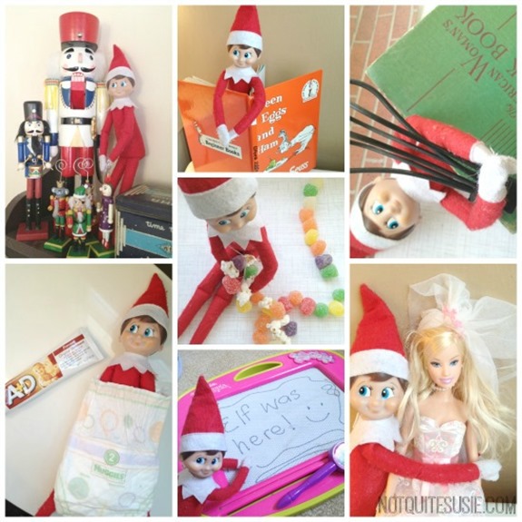 7 Fun Elf on the Shelf Ideas - {Not Quite} Susie Homemaker