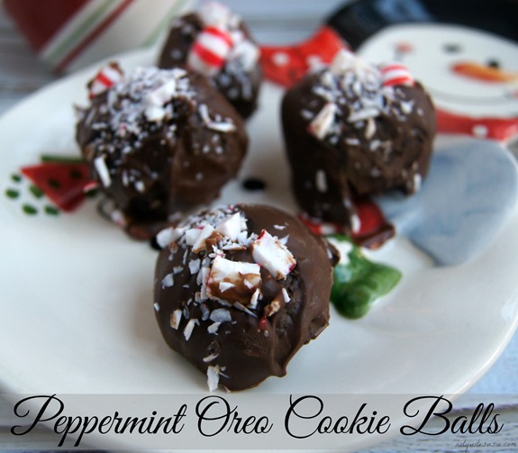 Peppermint Oreo Cookie Balls