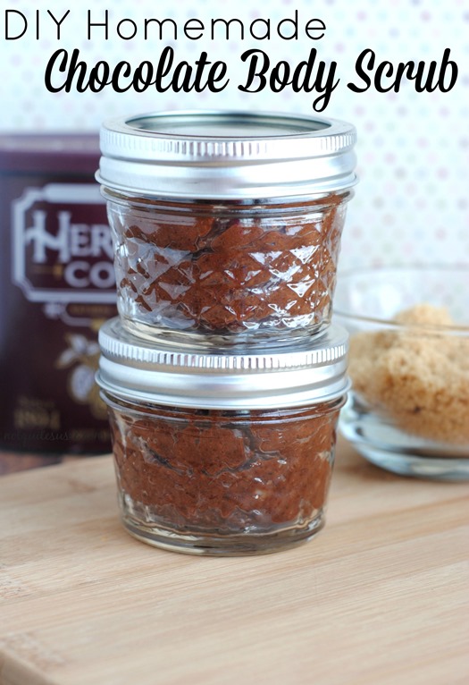 DIY Homemade Chocolate Body Scrub- just 3 ingredients!