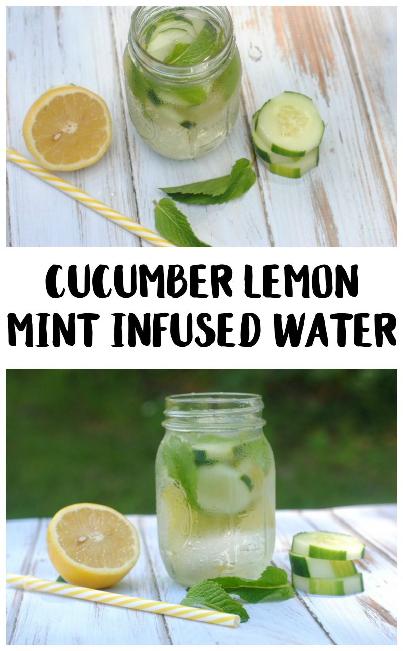  Drinking enough water is so important for your health! Whether you’re trying to drink more water to detox your body or for fitness or weight loss goals, flavored and fruit infused water makes it a little more fun! This recipe for Cucumber Lemon Mint Infused Water is delicious and easy to make, so you’ll stay hydrated all summer long.