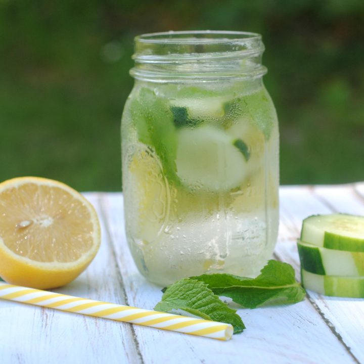 Cucumber Lemon Mint Infused Water