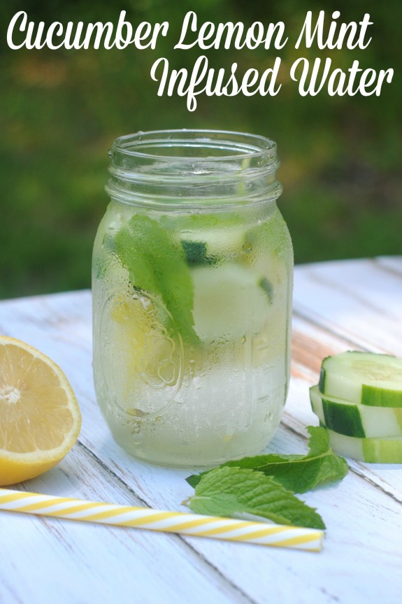  Drinking enough water is so important for your health! Whether you’re trying to drink more water to detox your body or for fitness or weight loss goals, flavored and fruit infused water makes it a little more fun! This recipe for Cucumber Lemon Mint Infused Water is delicious and easy to make, so you’ll stay hydrated all summer long.