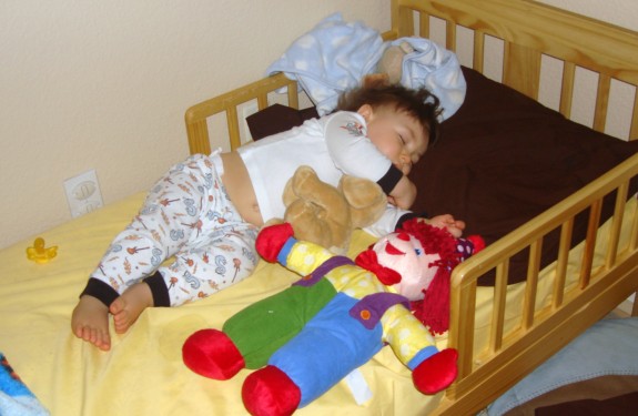 Shane sleeping at 13 months