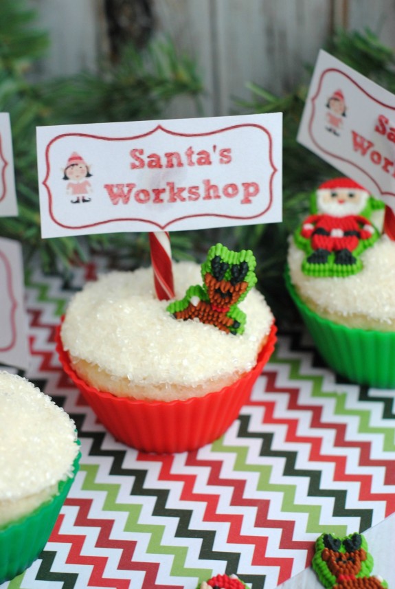 Easy Christmas Baking Idea Santa's Workshop Cupcakes!