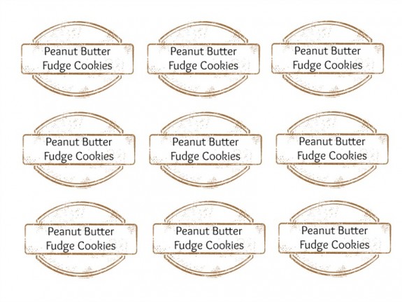 Free Printable- DIY Peanut Butter Fudge Cookie Mix in a Jar DIY Gift Idea