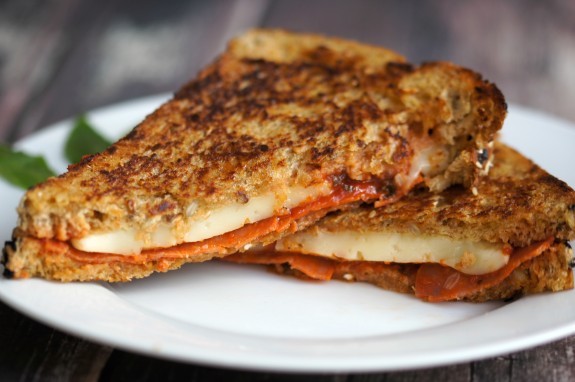 Pizza Grilled Cheese featuring Arla Dofino Cheese!