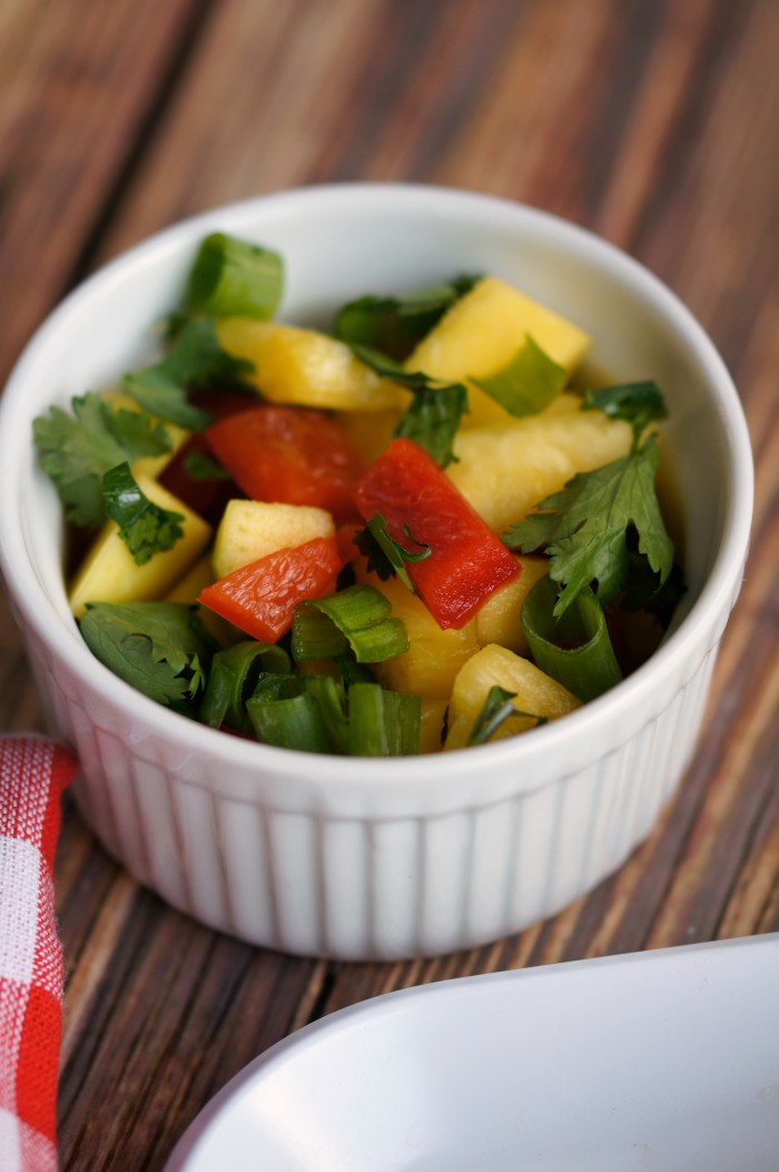 Pineapple Mango Salsa- put it on a burger for a fresh and yummy Paleo dinner perfect for summer or anytime!