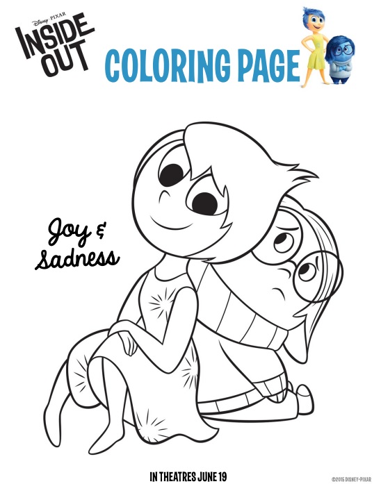 Free Disney Pixar Inside Out Coloring Pages Not Quite Susie Homemaker