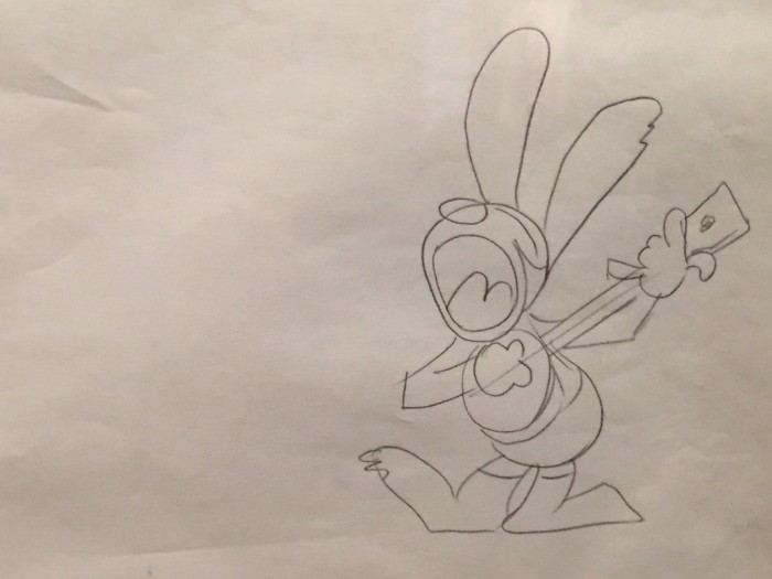 Oswald the Lucky Rabbit original sketch