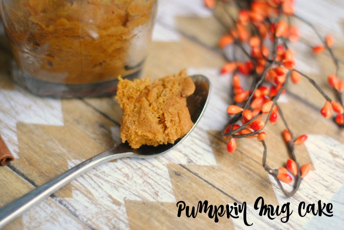 Pumpkin Mug Cake- made in just 90 seconds in the microwave!