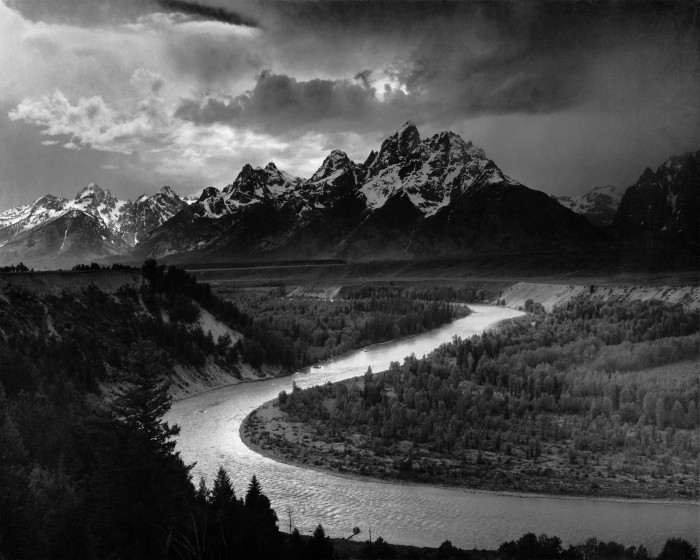 Ansel Adams, "The Tetons and the Snake River"