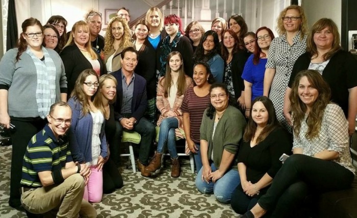 Bloggers with Kyle MacLachlan and Kaitlyn Dias