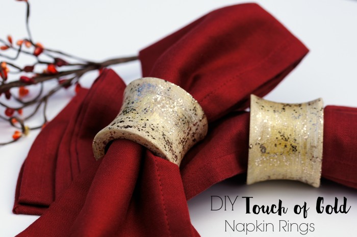 DIY Touch of Gold Napkin Rings