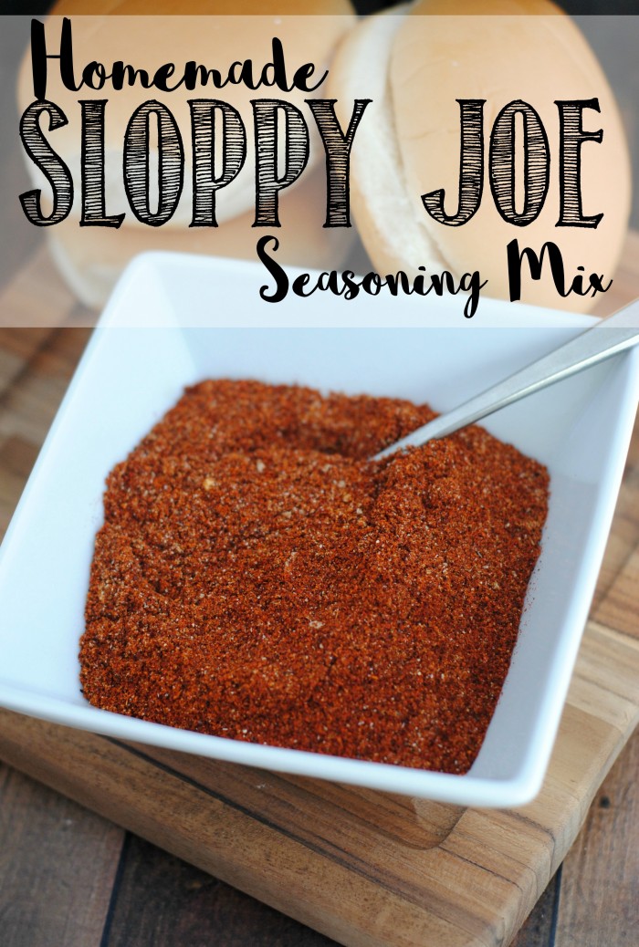 Homemade Sloppy Joe Seasoning Recipe - {Not Quite} Susie Homemaker