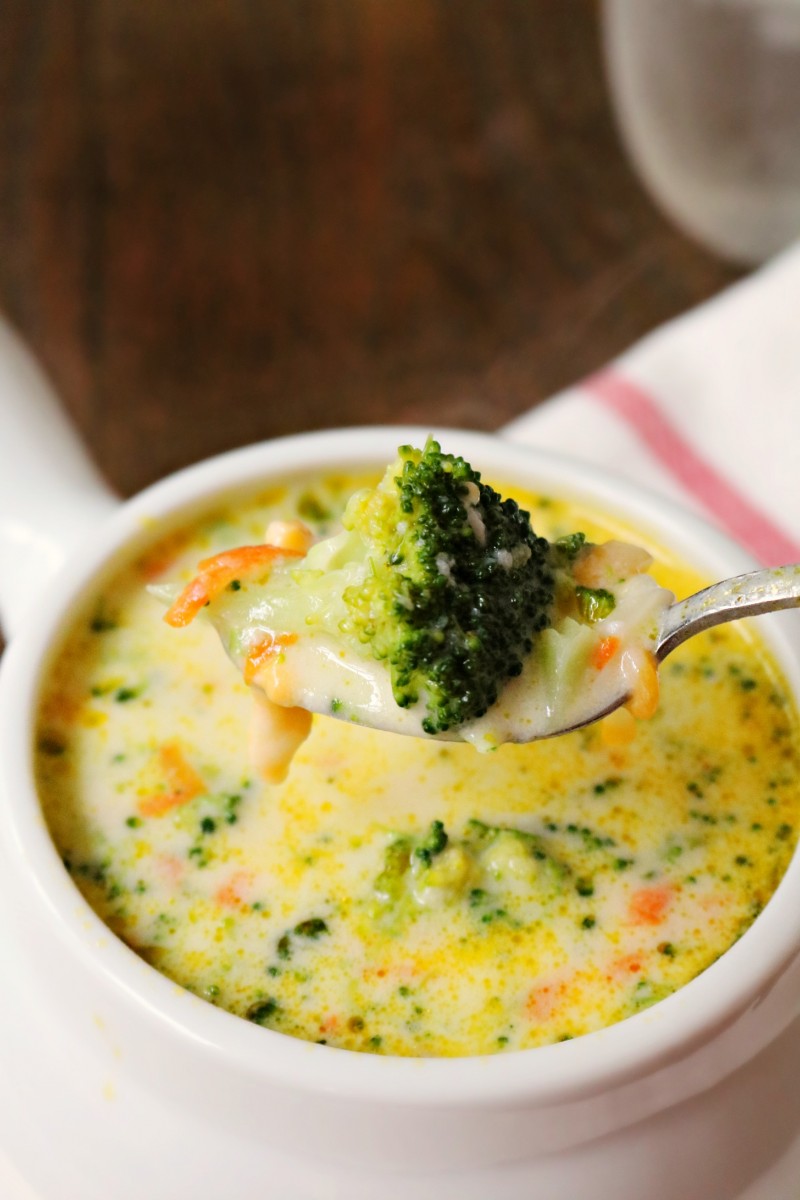 Broccoli and Cheese Soup Recipe- made from scratch and a family favorite!