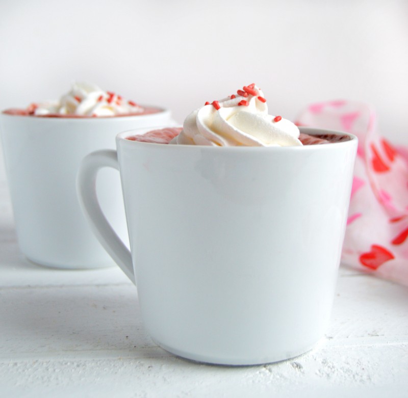 Red Velvet Hot Cocoa for Valentine's Day