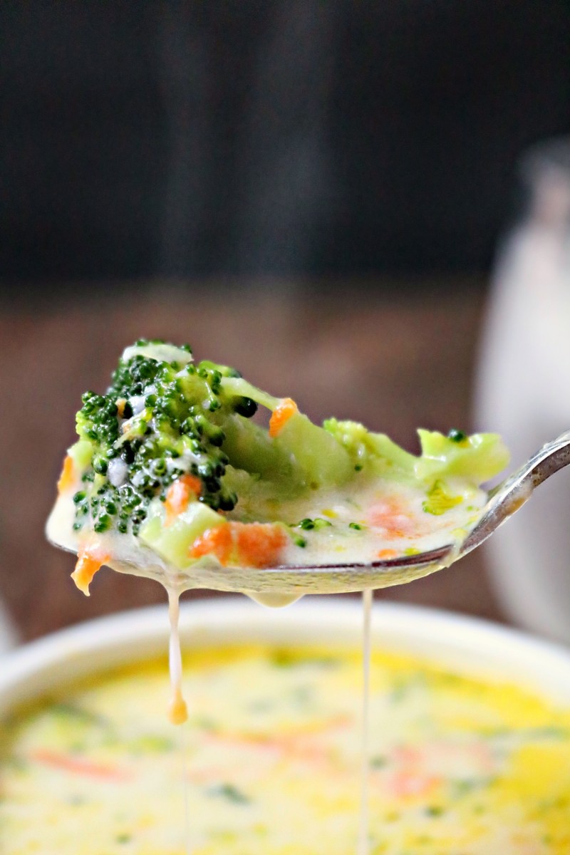 Warm up with this Broccoli Cheese Soup Recipe!