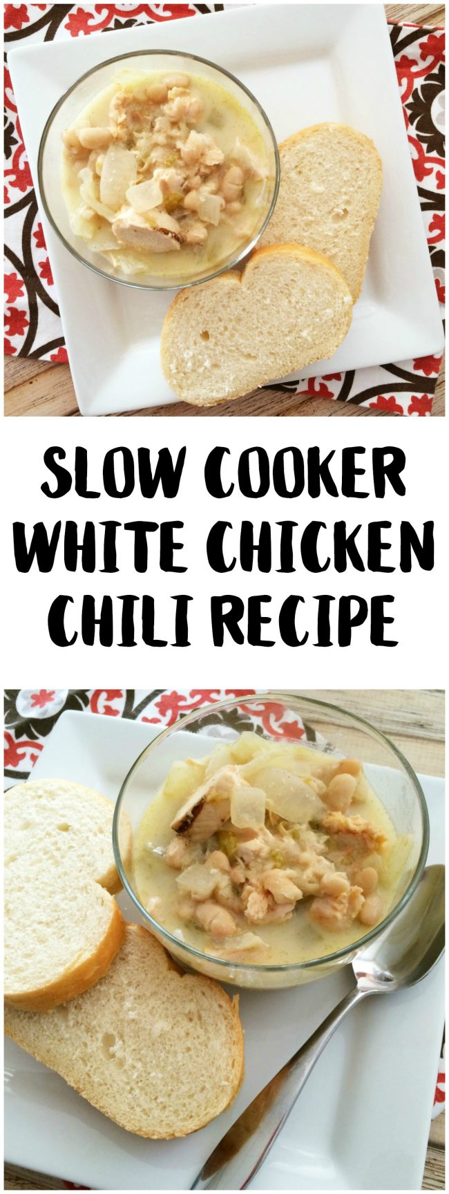 Slow Cooker White Chicken Chili Recipe - {Not Quite} Susie Homemaker