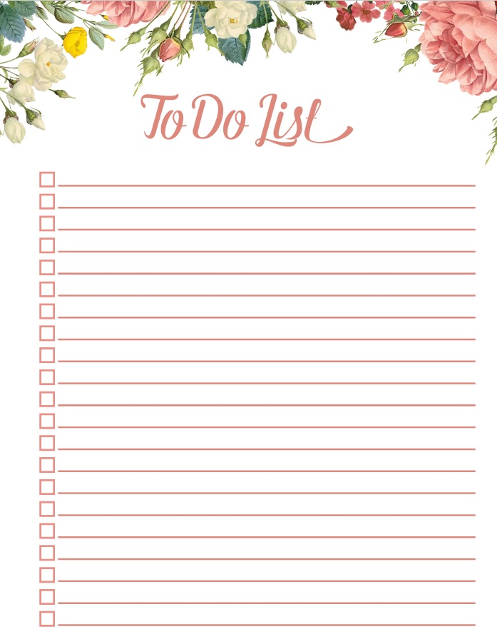 Free Printable To Do List