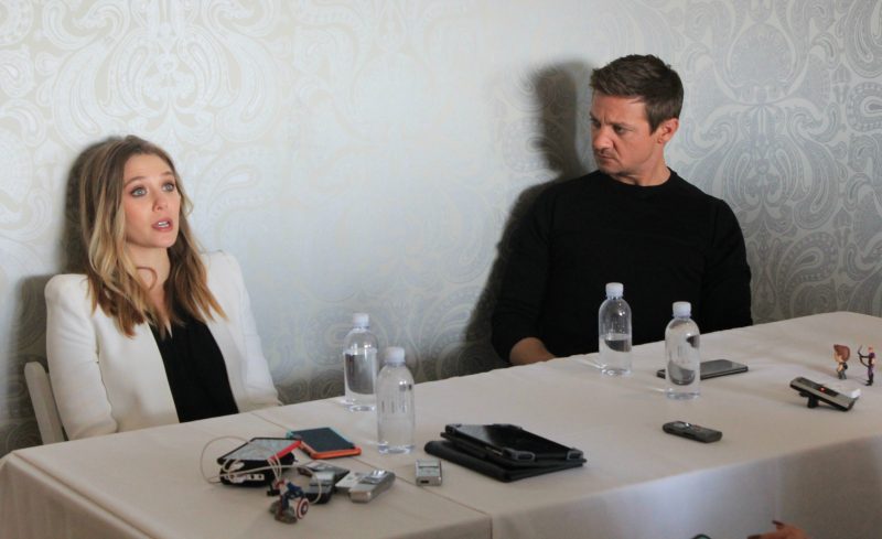 Interview with Elizabeth Olsen and Jeremy Renner of Captain America: Civil War