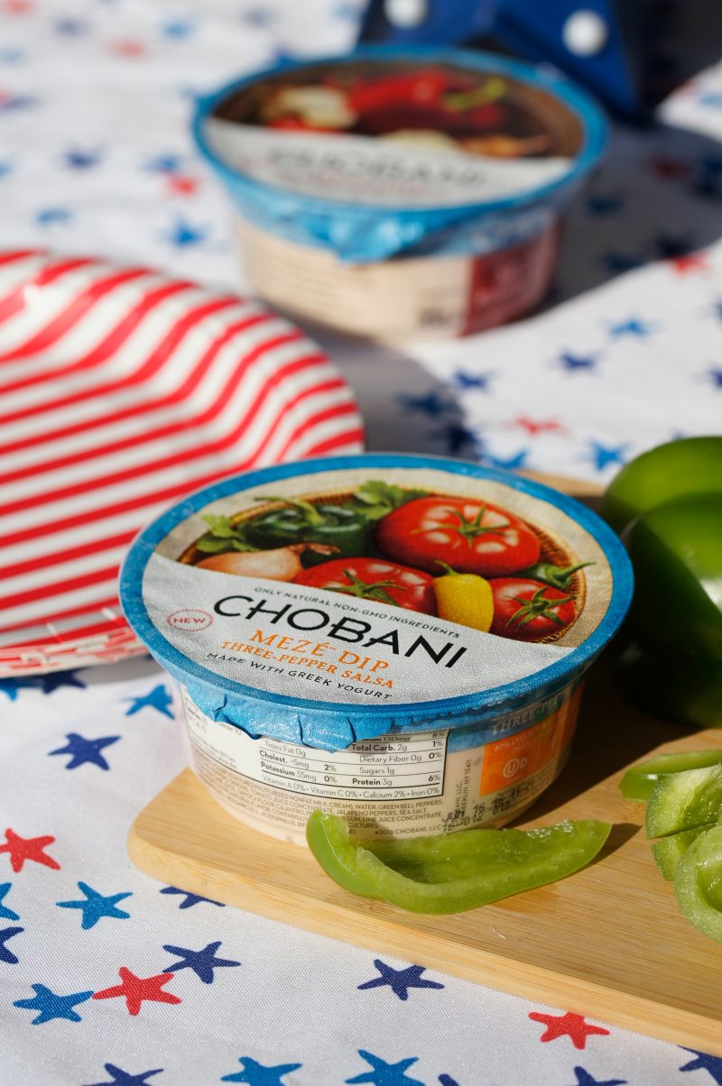 Chobani Meze Dip for Memorial Day Three Pepper Salsa