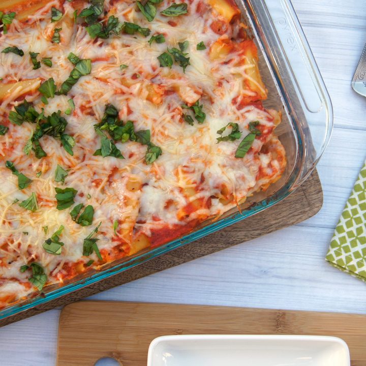 Easy, Cheesy Baked Ziti